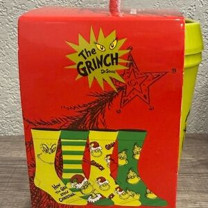 Dr. Seuss The Grinch Festive Sock Collection - Red, Green, Yellow